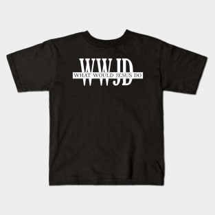 What Would Jesus Do WWJD BW Kids T-Shirt